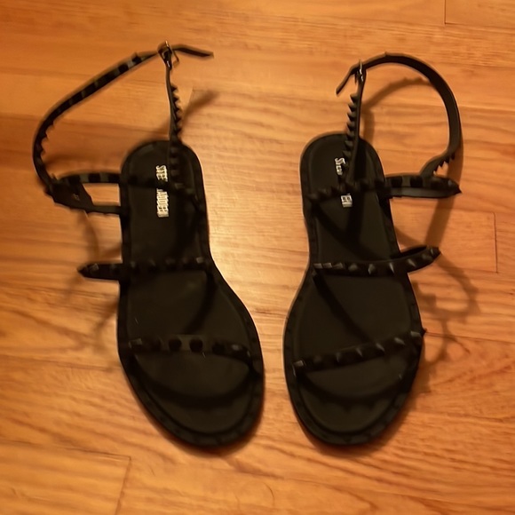 Steve Madden Black transport travel sandal 8M NWOT - Picture 3 of 6